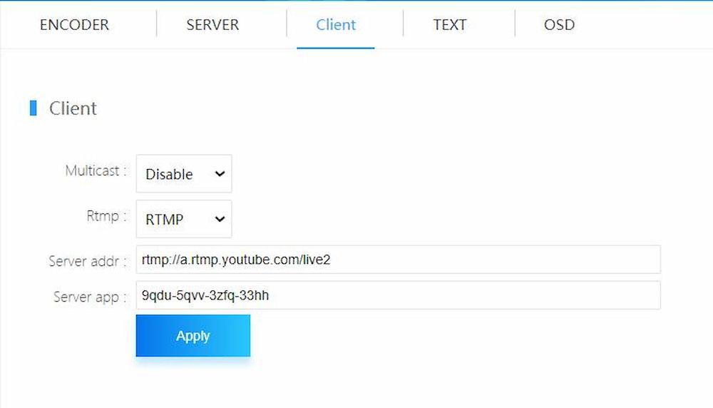 How to Streaming to Youtube Via Rtmp(EH901&ES901) How to Streaming to Youtube Via Rtmp(EH901&ES901)